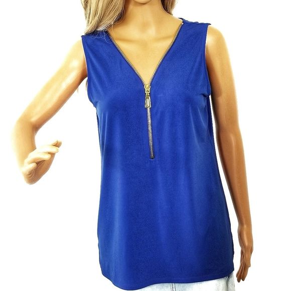 Front Gold Zip Camisole/Top CARMEN - Picture 2 of 8